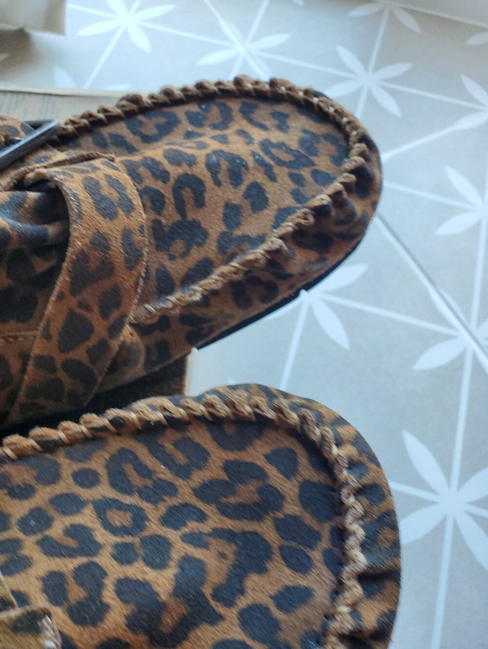 Free People After Riding Mules Leopard Print New With Box Size 10 - Picture 6 of 7